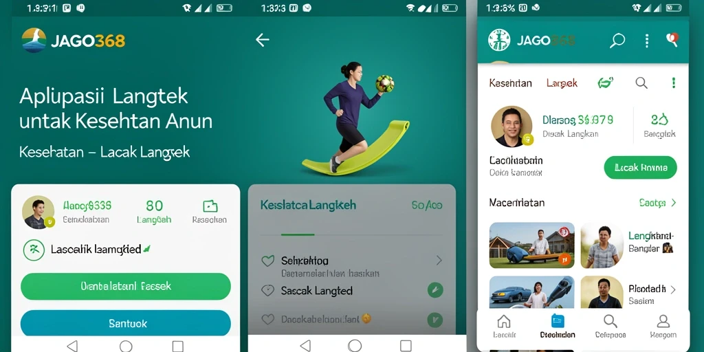 Tampilan antarmuka aplikasi JAGO368 yang menarik dan user-friendly.