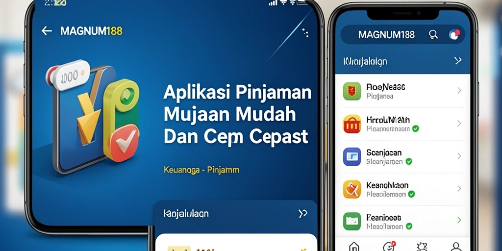 Antarmuka MAGNUM188 yang sederhana dan mudah digunakan untuk pengajuan pinjaman.