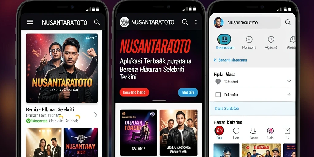 Tampilan antarmuka NUSANTARATOTO yang modern dan informatif.