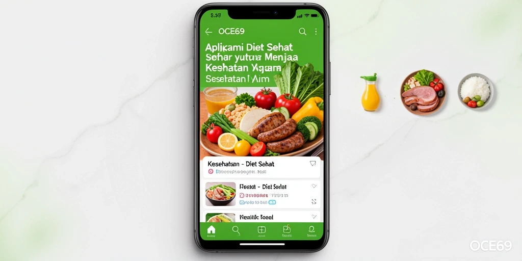 Antarmuka OCE69 yang intuitif untuk diet sehat.