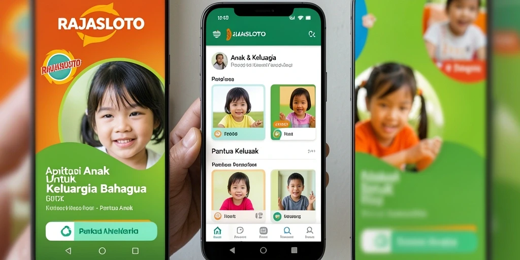 Tampilan antarmuka RAJASLOTO untuk memantau anak dengan mudah.